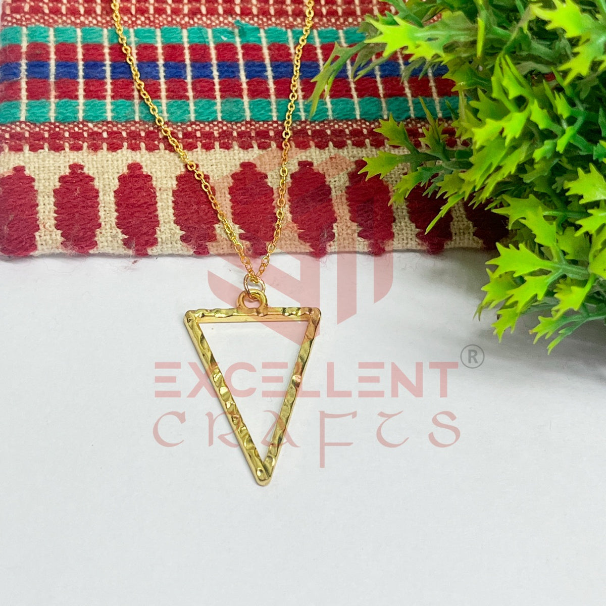 Triangle Pendant with Chain