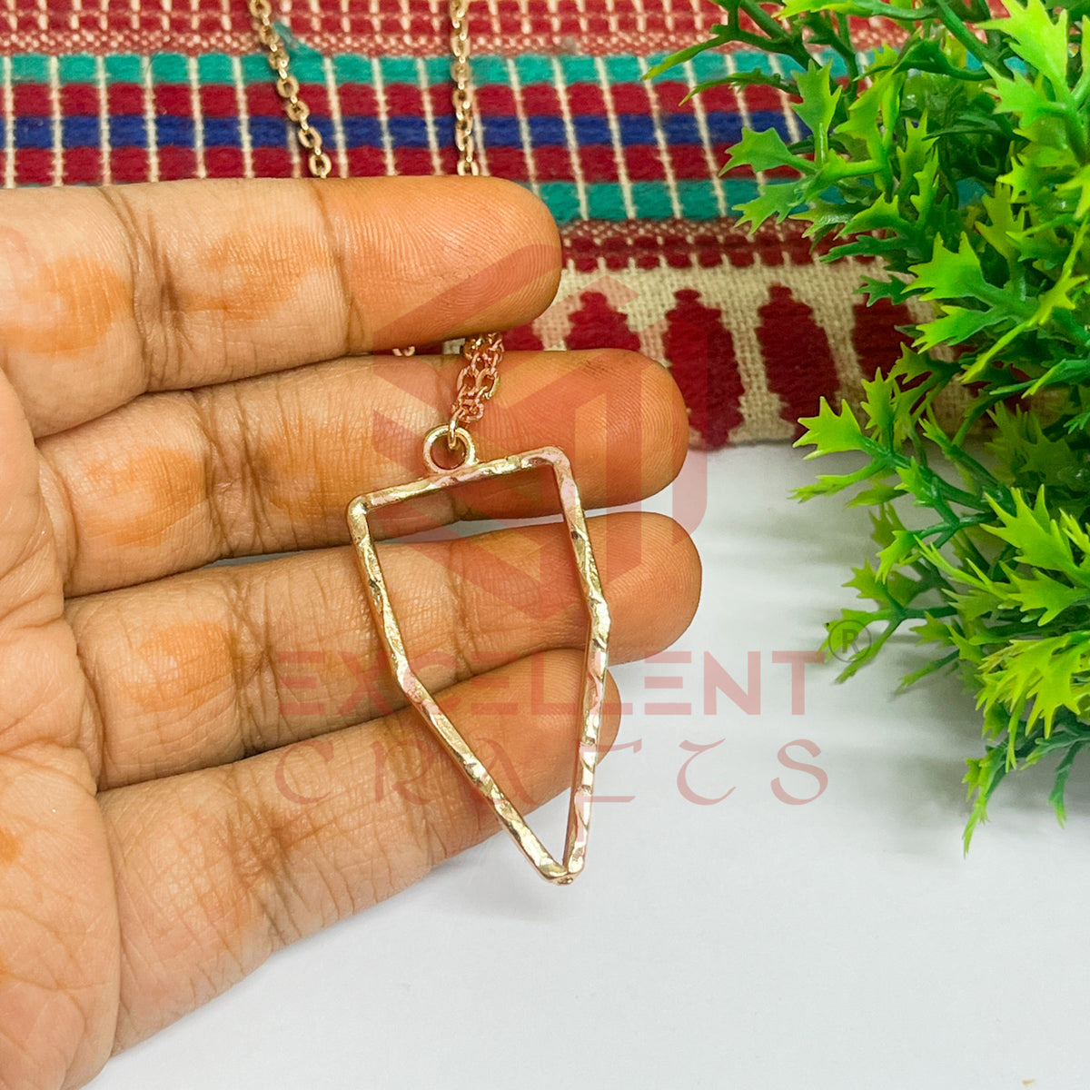 Pentagon Pendant with Chain