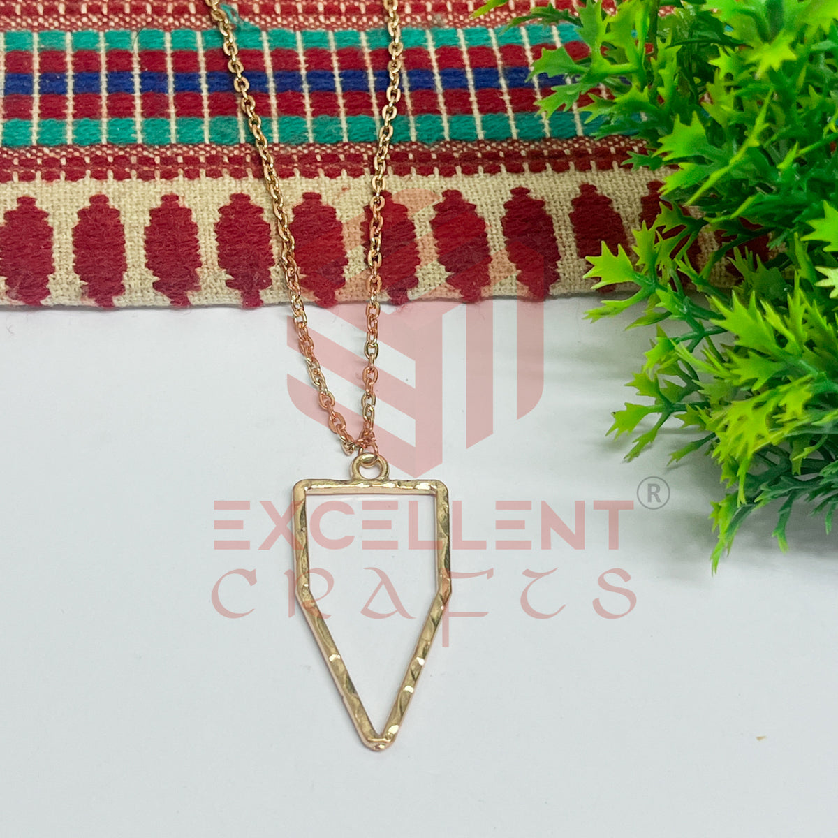 Pentagon Pendant with Chain
