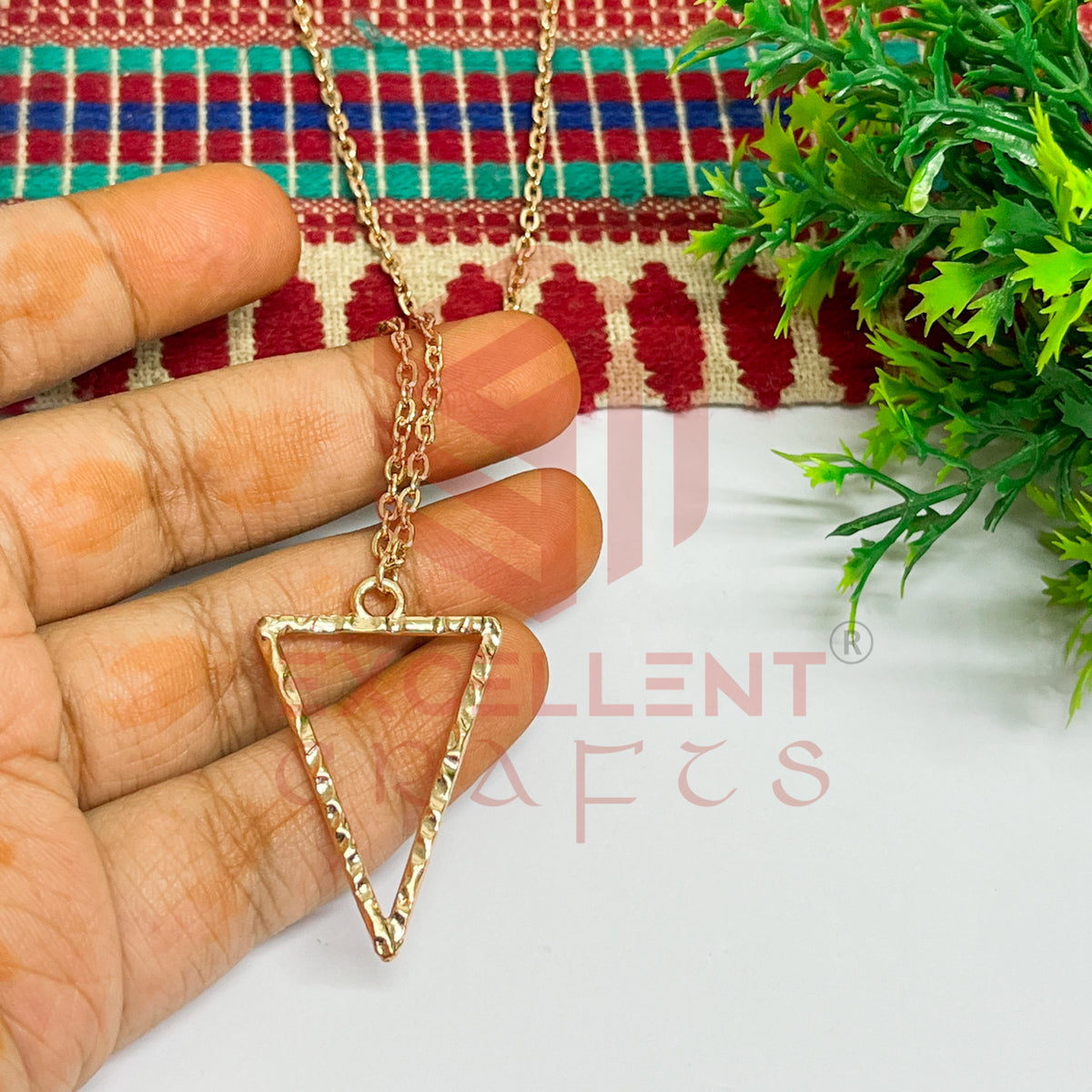 Triangle Pendant with Chain