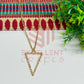 Triangle Pendant with Chain