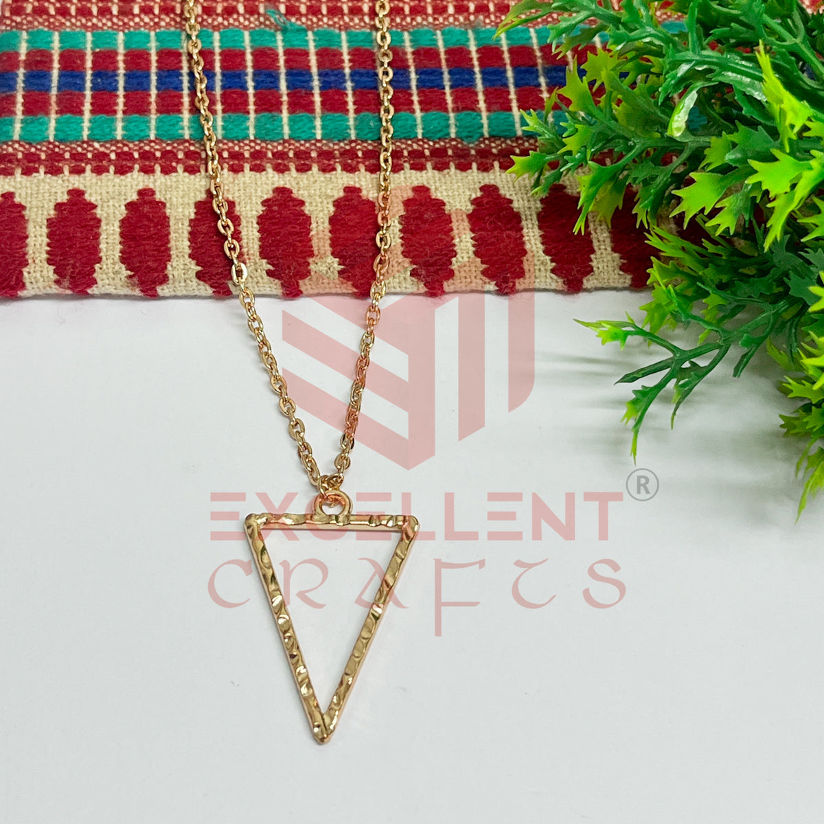Triangle Pendant with Chain