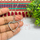 Heart Textured Pendant with Chain