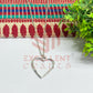 Heart Textured Pendant with Chain