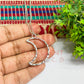 Halfmoon Textured Pendant with Chain