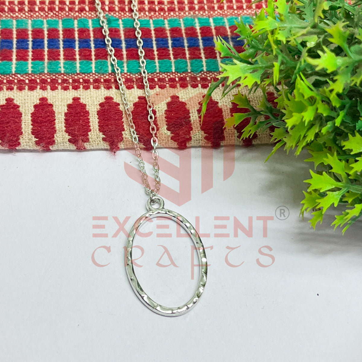 Oval Pendant with Chain
