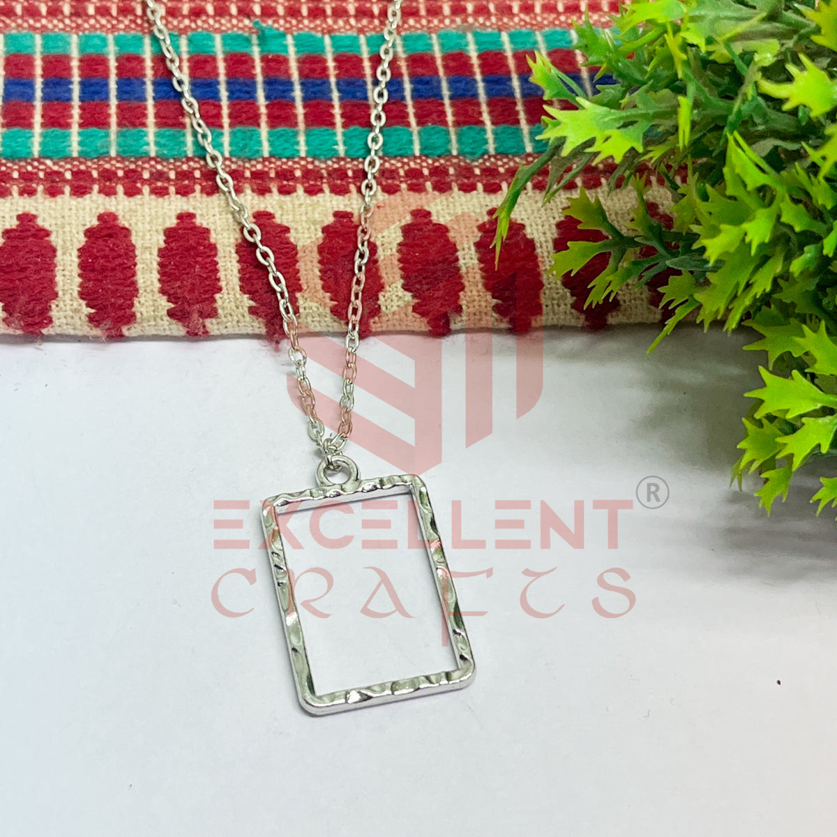 Rectangle Pendant with Chain