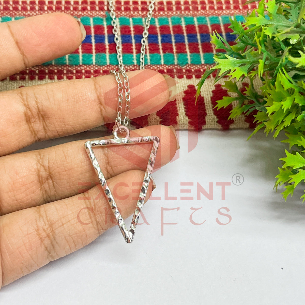 Triangle Pendant with Chain