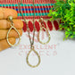 Drop Pendant Necklace with Earrings Bezel Set