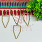 Pentagon Pendant Necklace with Earrings Bezel Set