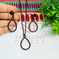 Drop Pendant Necklace with Earrings Bezel Set