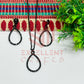 Drop Pendant Necklace with Earrings Bezel Set