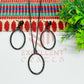 Oval Pendant Necklace with Earrings Bezel Set