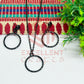 Round Pendant Necklace with Earrings Bezel Set