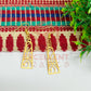 Trapezium Jhali Design Brass Charm Earrings
