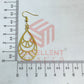 Drop Shape Brass Charm Earrings