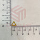 9x9mm Triangle Shape Brass Frame - Gold