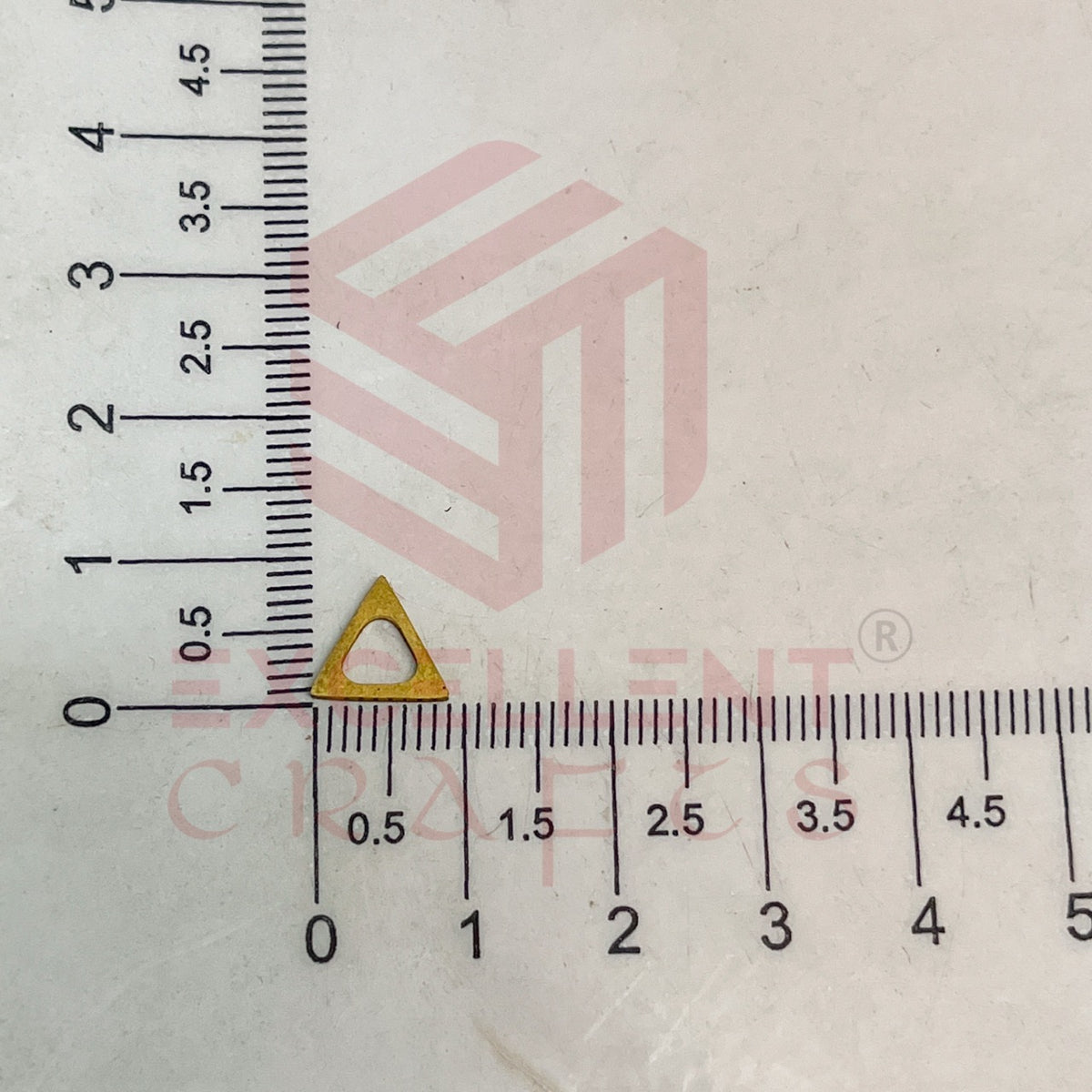 9x9mm Triangle Shape Brass Frame - Gold