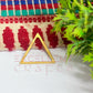 25x25mm Triangle Shape Brass Frame - Gold