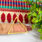 30x30mm Triangle Shape Brass Frame - Gold