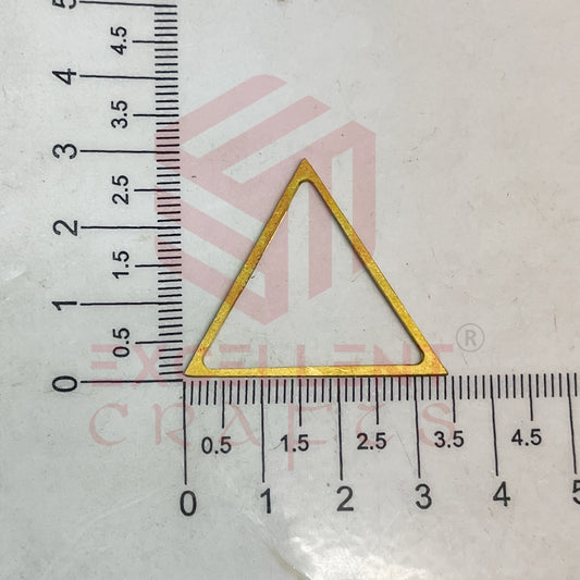 30x30mm Triangle Shape Brass Frame - Gold