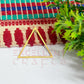 30x30mm Triangle Shape Brass Frame - Gold