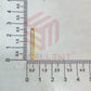 3x28mm Curve Rectangle Shape Brass Frame - Gold
