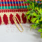 7x30mm Curve Rectangle Shape Brass Frame - Gold