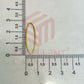 8x28mm Oval Shape Brass Frame - Gold