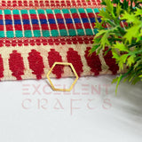16x18mm Hexagon Shape Brass Bezel Charm - Gold