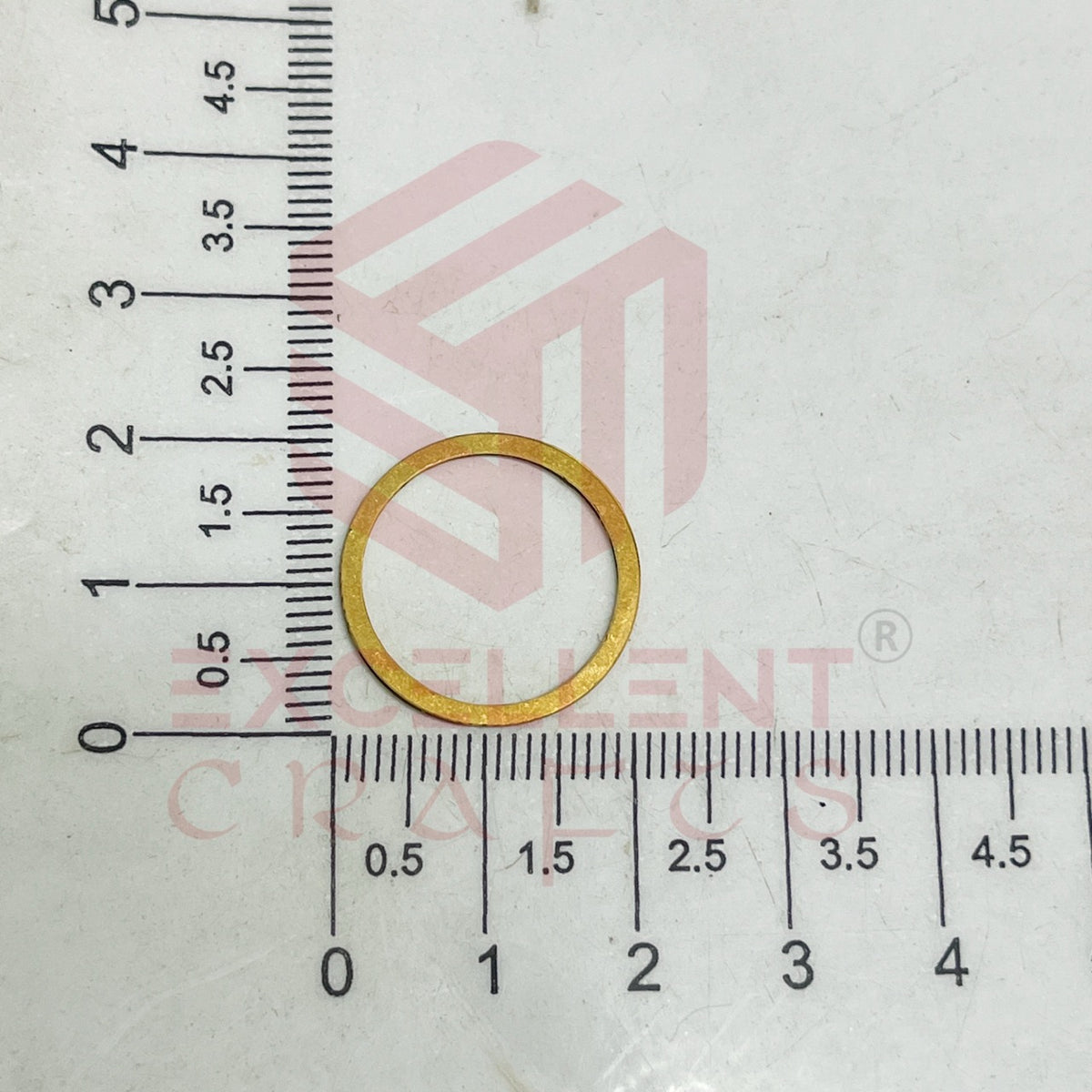 20mm Circle Open Back Brass Frame Bezel- Gold