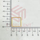 17x17mm Square Shape Brass Frame - Gold