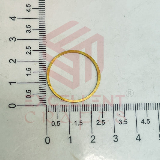 25mm Circle Open Back Brass Frame Bezel- Gold