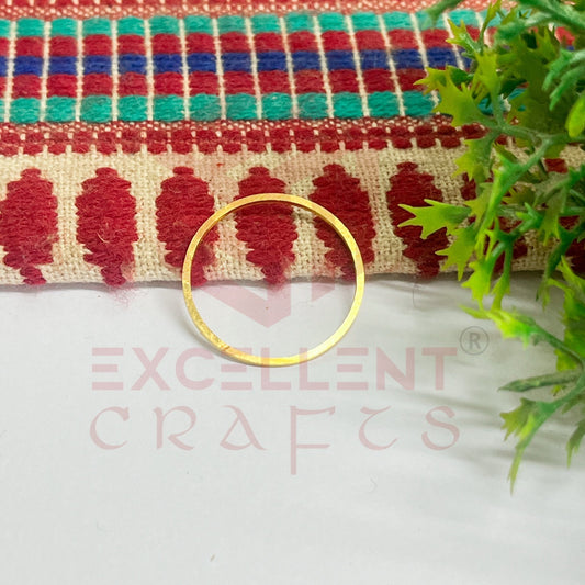 25mm Circle Open Back Brass Frame Bezel- Gold