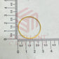 30mm Circle Open Back Brass Frame Bezel- Gold