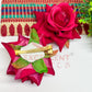 Hair Clip Artificial Flowers-HC-HA-7cm-10 (2pc Pack)