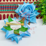 Hair Clip Artificial Flowers-HC-HA-7cm-3 (2pc Pack)