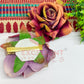 Hair Clip Artificial Flowers-HC-HA-7cm-4 (2pc Pack)