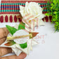 Hair Clip Artificial Flowers-HC-HA-7cm-9 (2pc Pack)