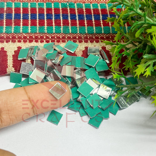 8x8mm Square Shape Glass Mirrors-100Pc