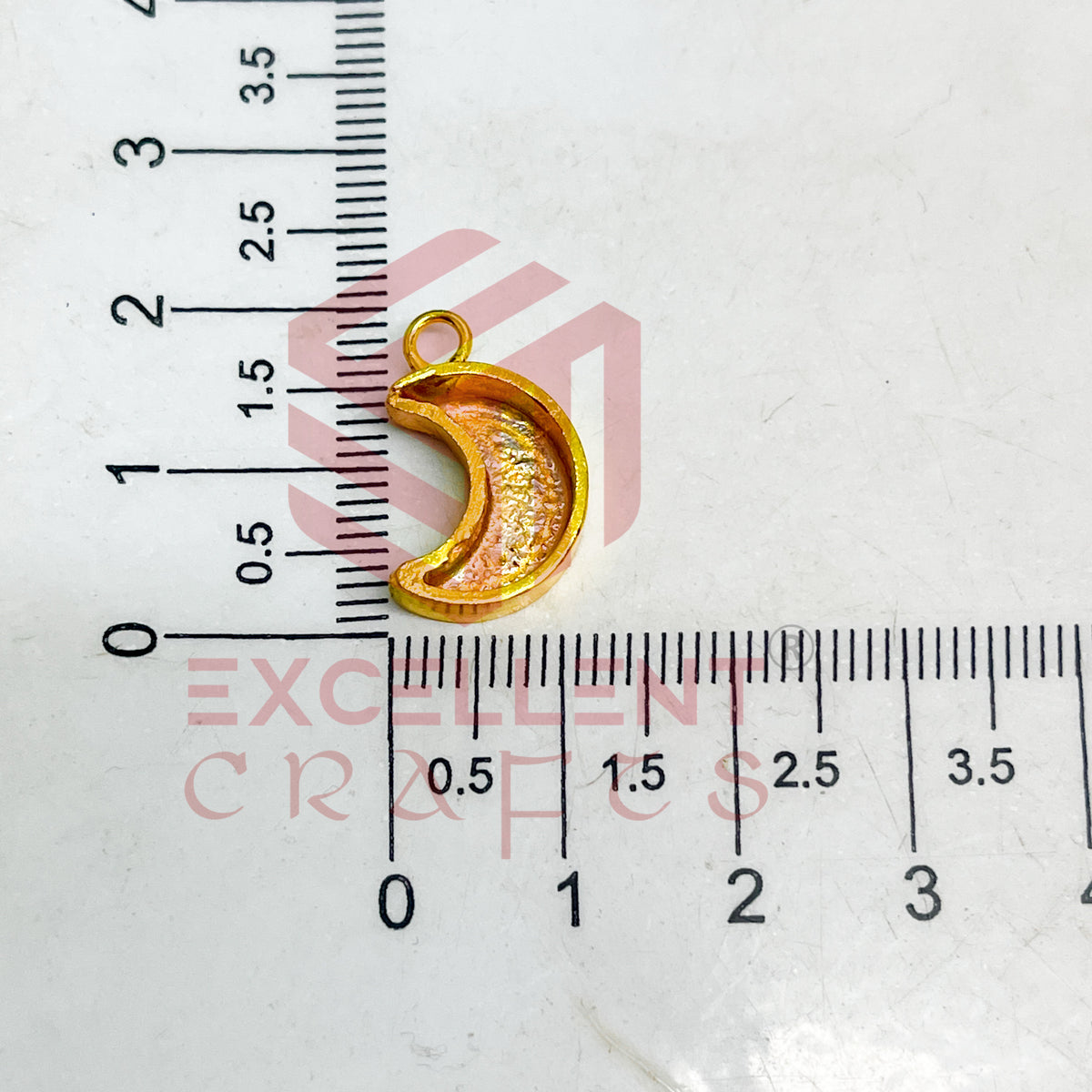 5mm Thickness Halfmoon Cabochon Bezel- 1Pc