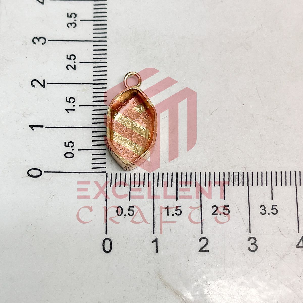 5mm Thickness Long Hexagon Cabochon Bezel- 1Pc