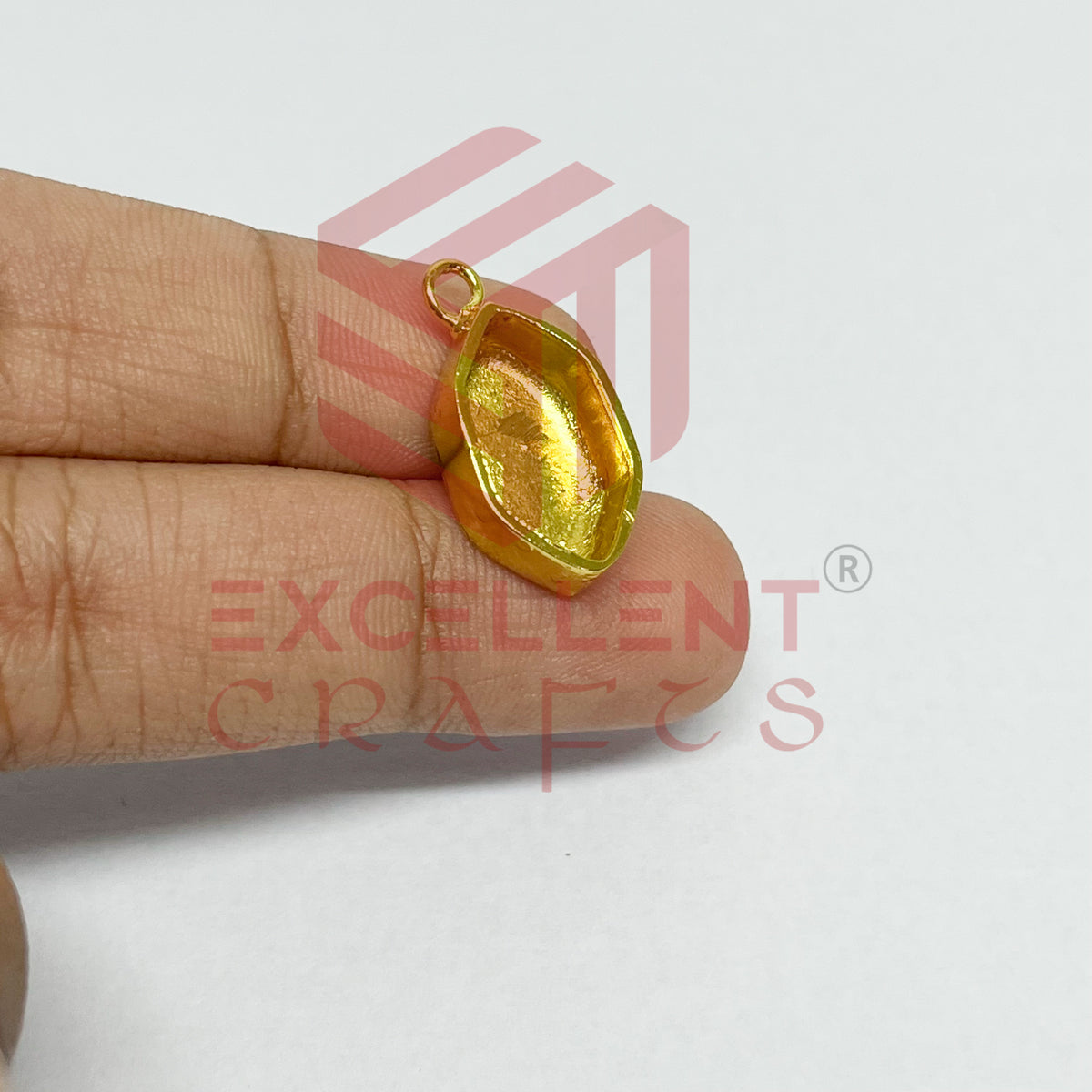 5mm Thickness Long Hexagon Cabochon Bezel- 1Pc