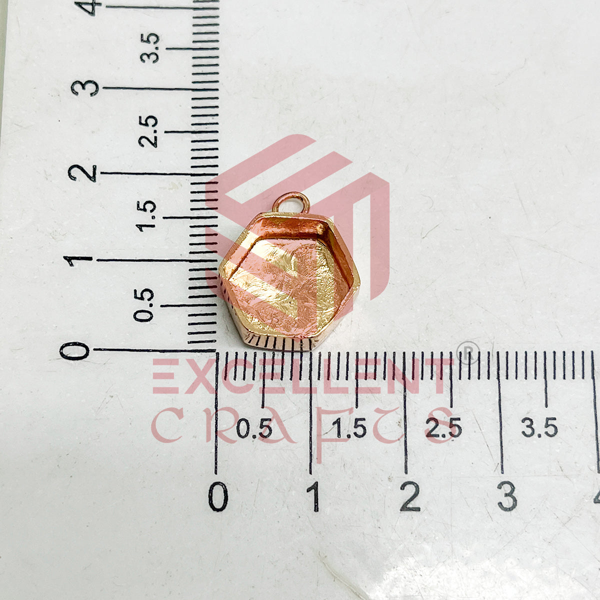 5mm Thickness Hexagon Cabochon Bezel- 1Pc
