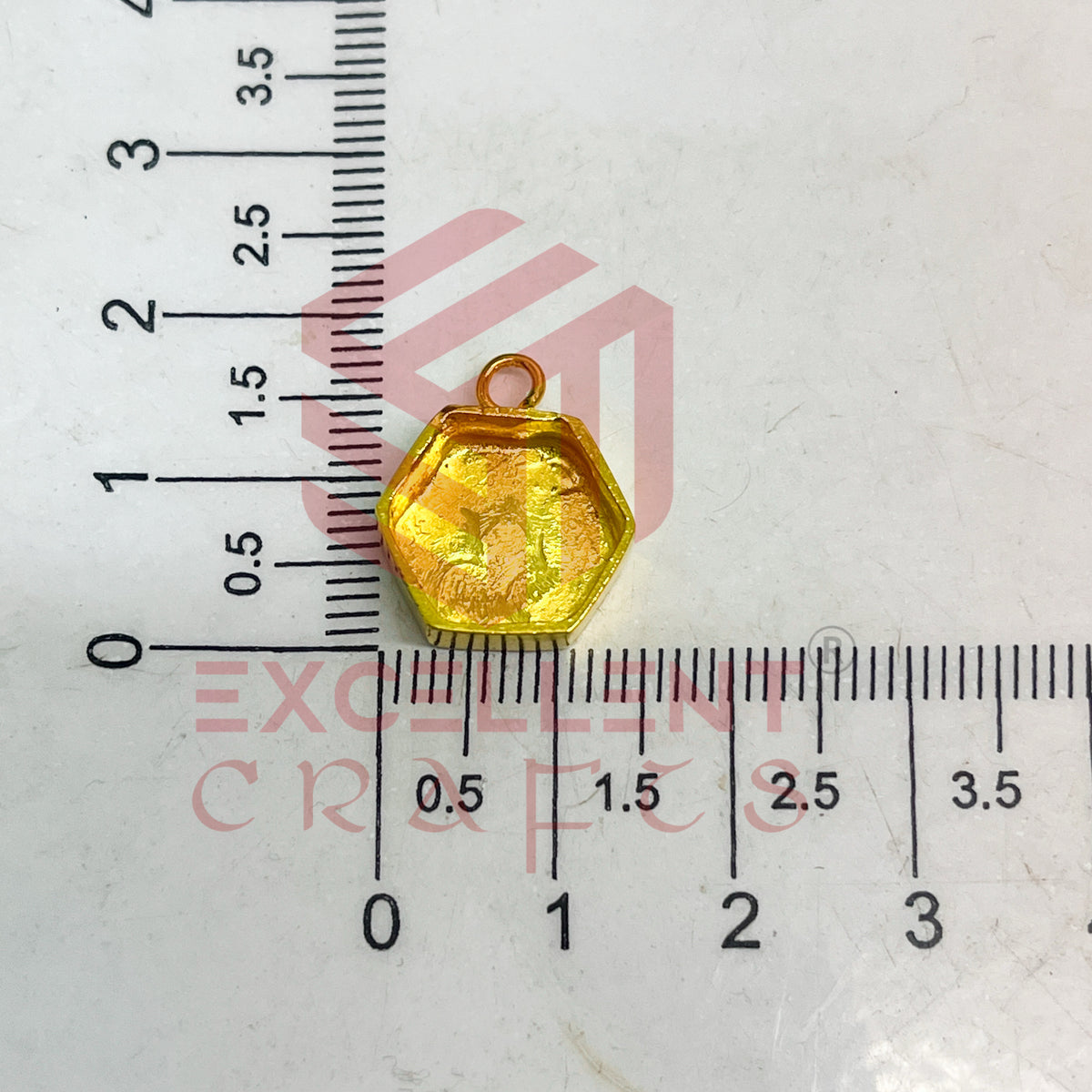 5mm Thickness Hexagon Cabochon Bezel- 1Pc