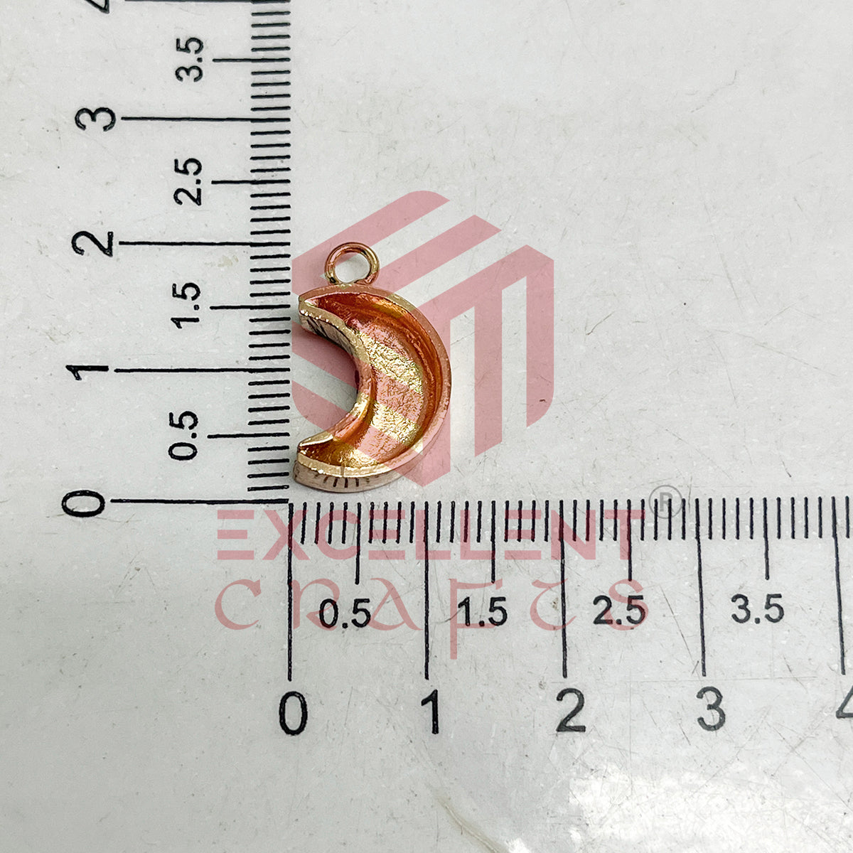 5mm Thickness Halfmoon Cabochon Bezel- 1Pc