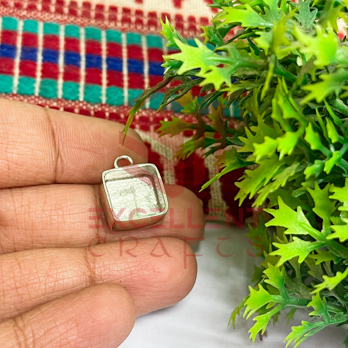 5mm Thickness Square Cabochon Bezel- 1Pc