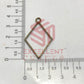 40mm x 25mm Open Back Bezel Diamond Shape