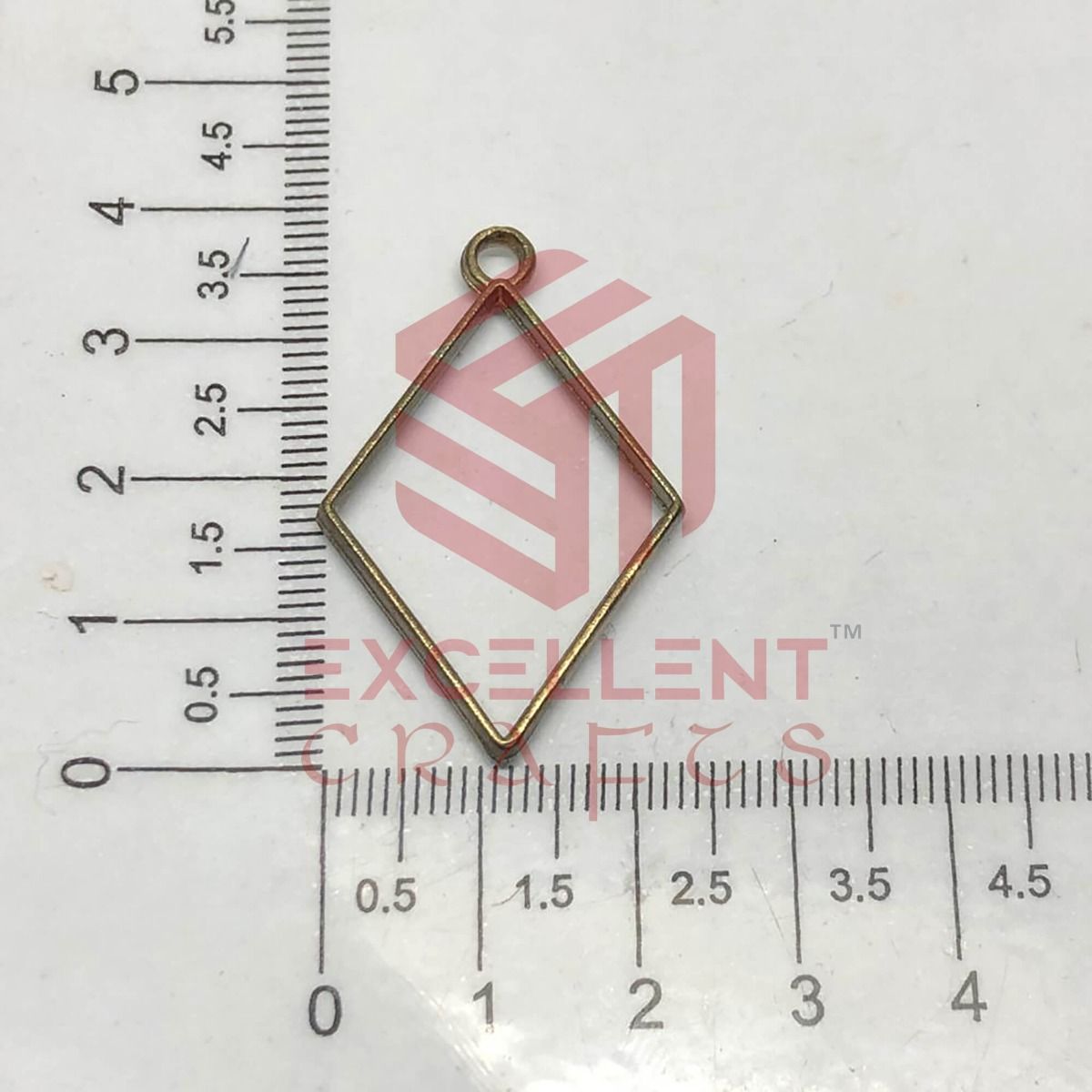 40mm x 25mm Open Back Bezel Diamond Shape
