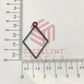 40mm x 25mm Open Back Bezel Diamond Shape